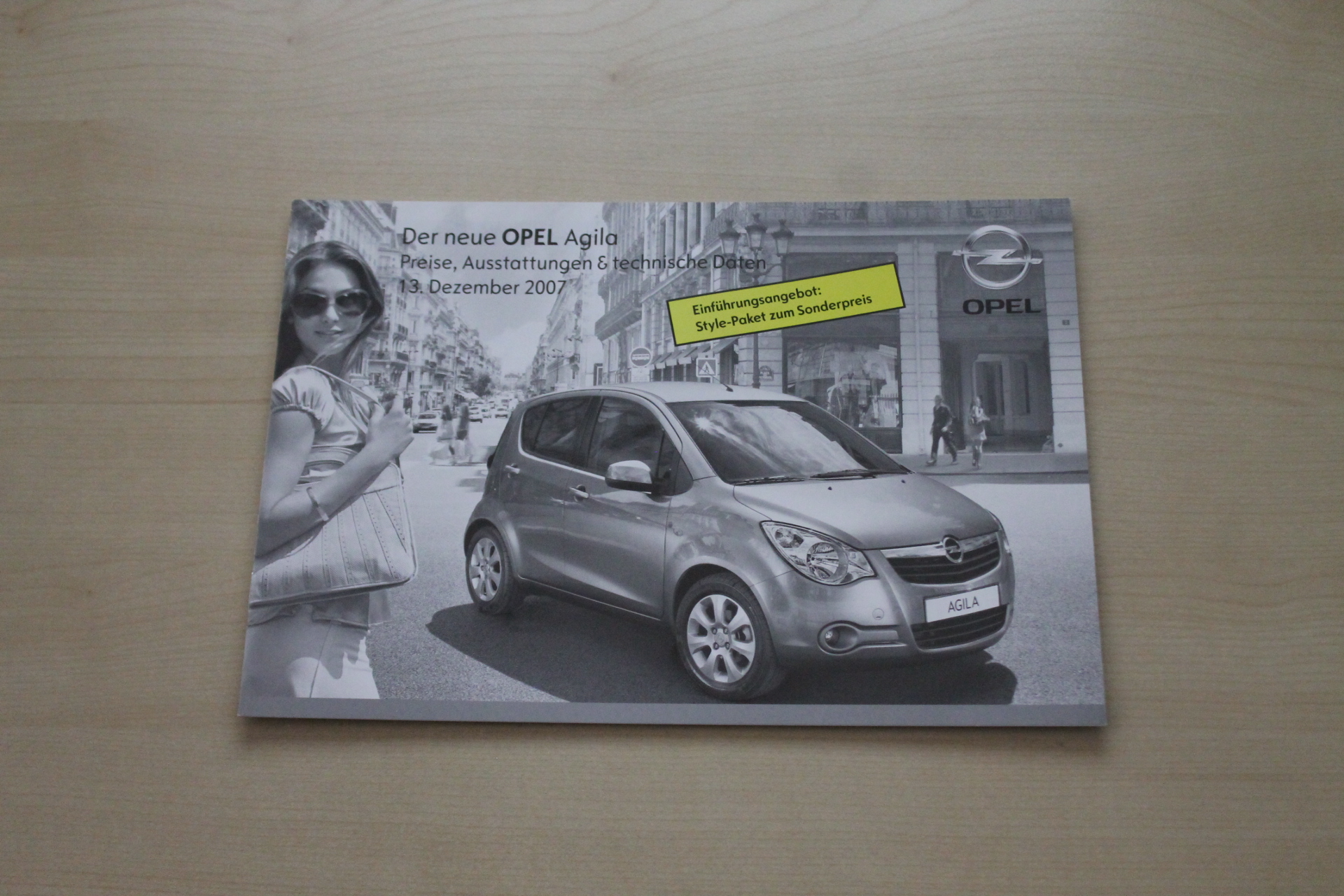 Opel Agila - Preise & tech. Daten & Ausstattungen - Prospekt 12/2007