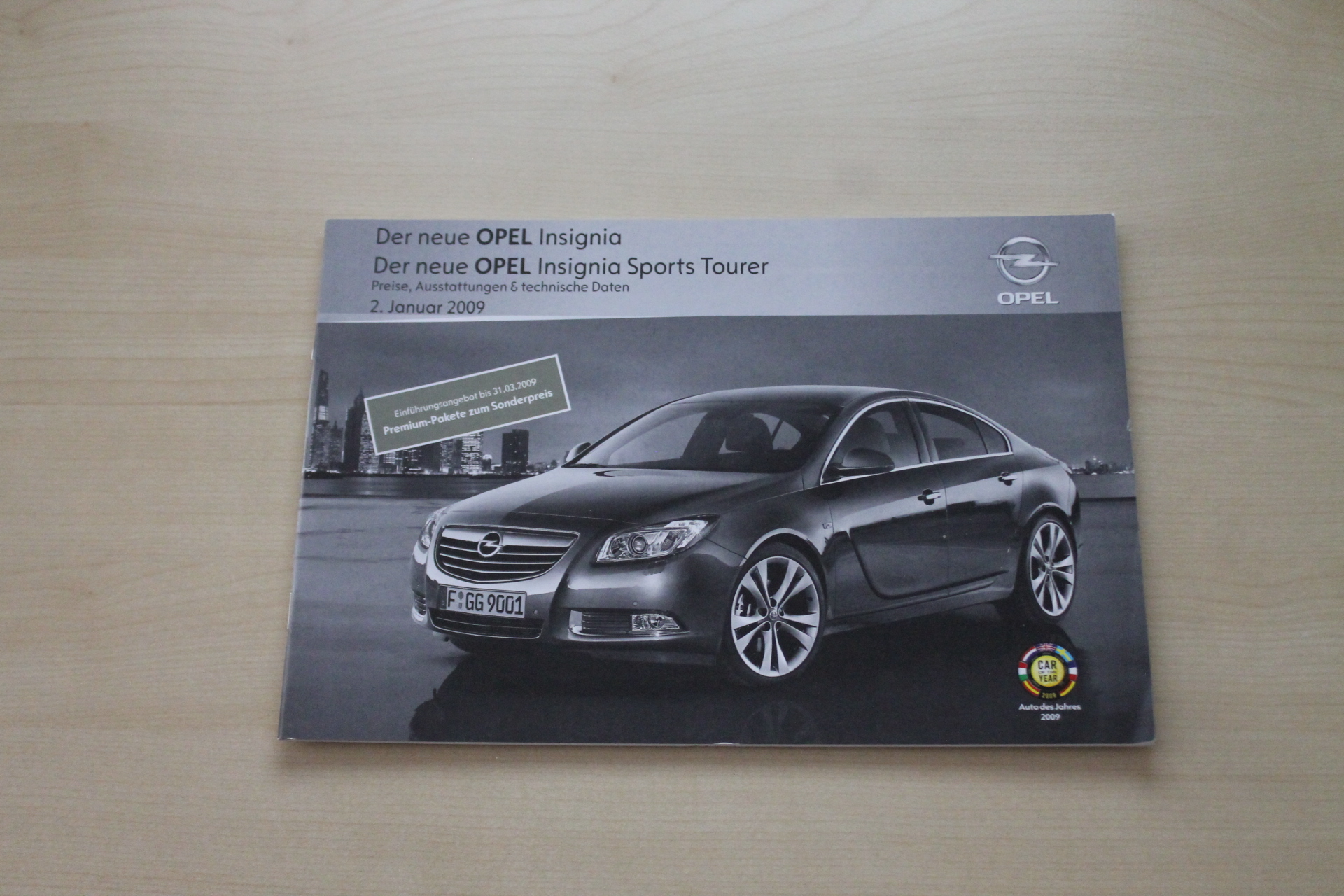 Opel Insignia - Preise & tech. Daten & Ausstattungen - Prospekt 01/2009