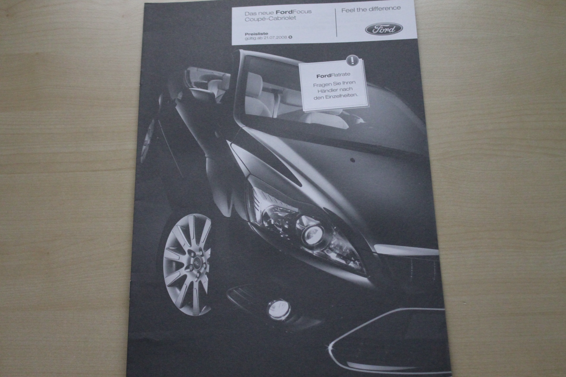Ford Focus CC - Preise & tech. Daten & Ausstattungen - Prospekt 07/2008