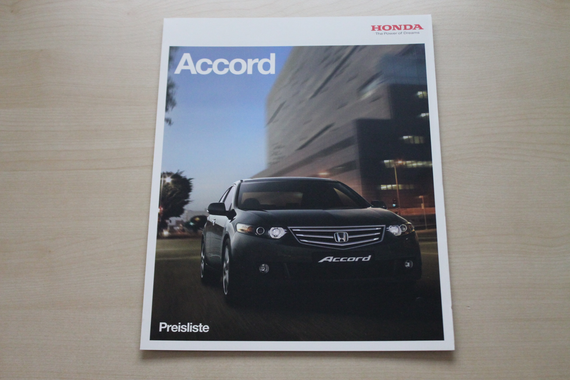 Honda Accord - Preise & Extras - Prospekt 05/2008