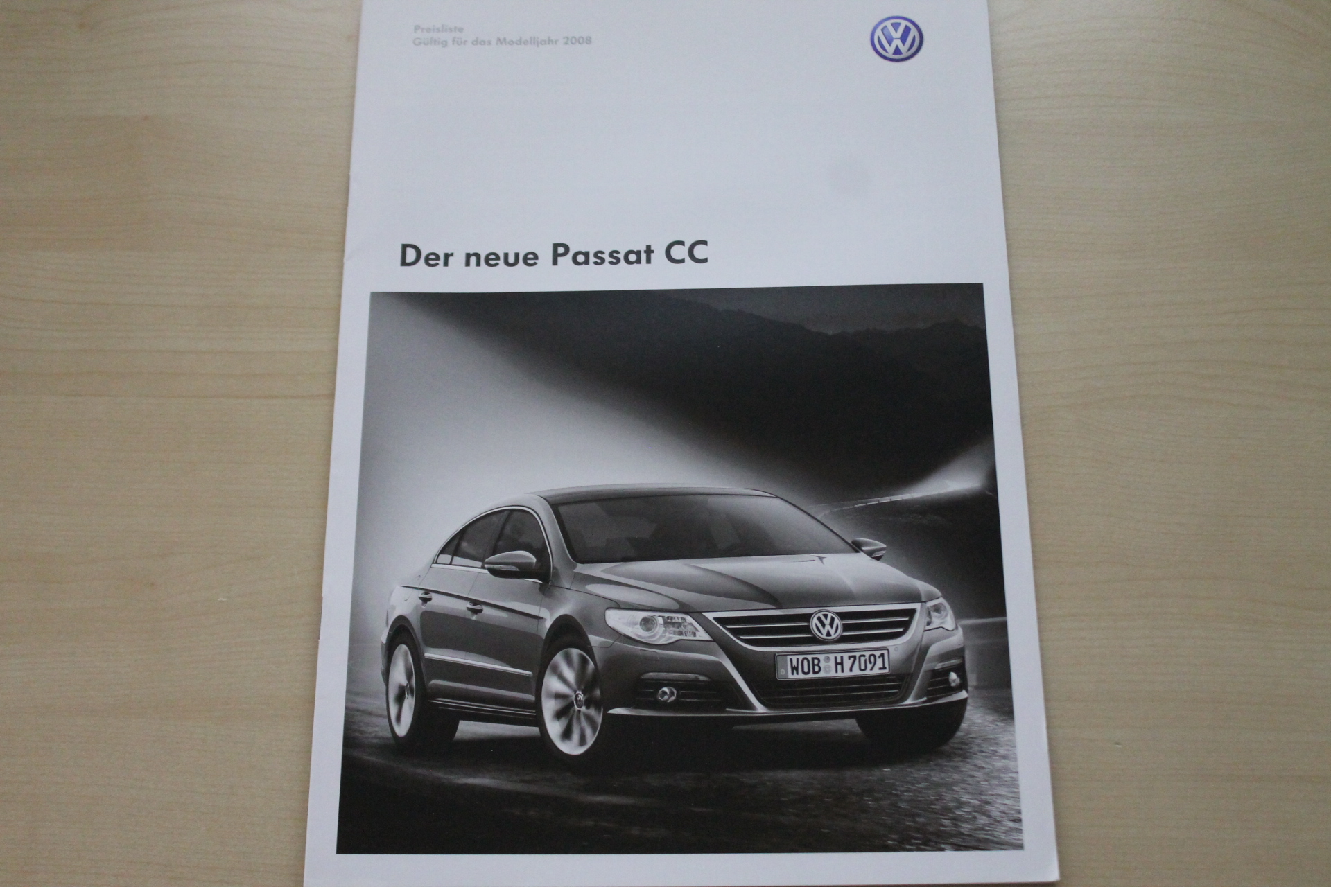 VW Passat CC - Preise & Extras - Prospekt 03/2008