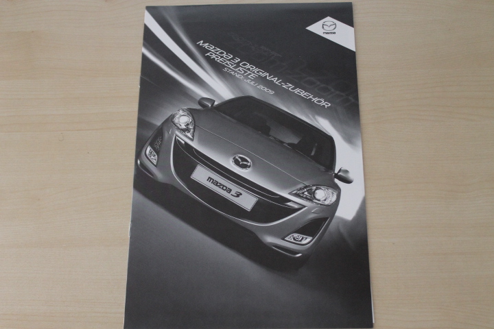 Mazda 3 - Zubehör Preisliste - Prospekt 07/2009 
