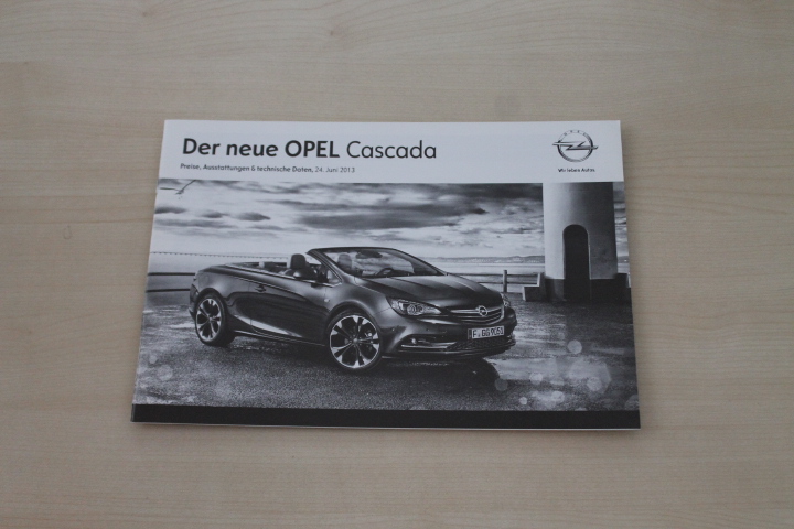 Opel Cascada - Preise & tech. Daten & Ausstattungen - Prospekt 06/2013