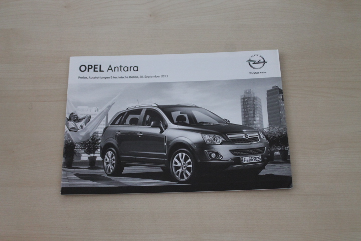 Opel Antara - Preise & tech. Daten & Ausstattungen - Prospekt 09/2013
