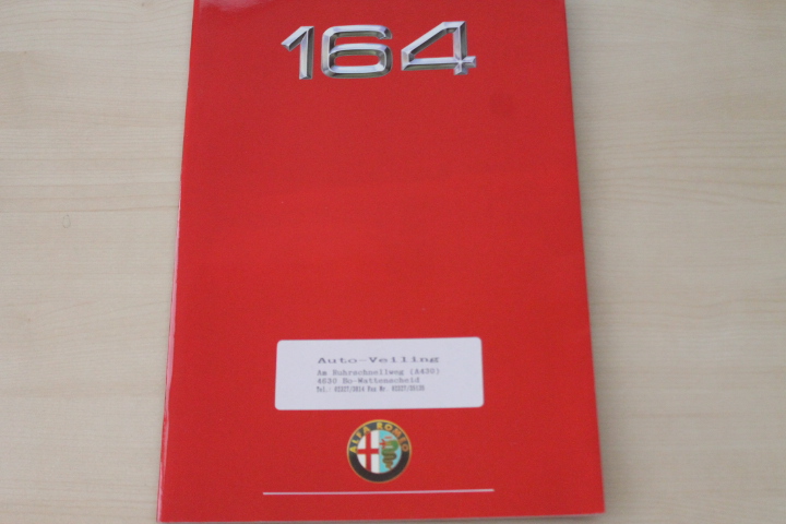 Alfa Romeo 164 Prospekt 02/1989