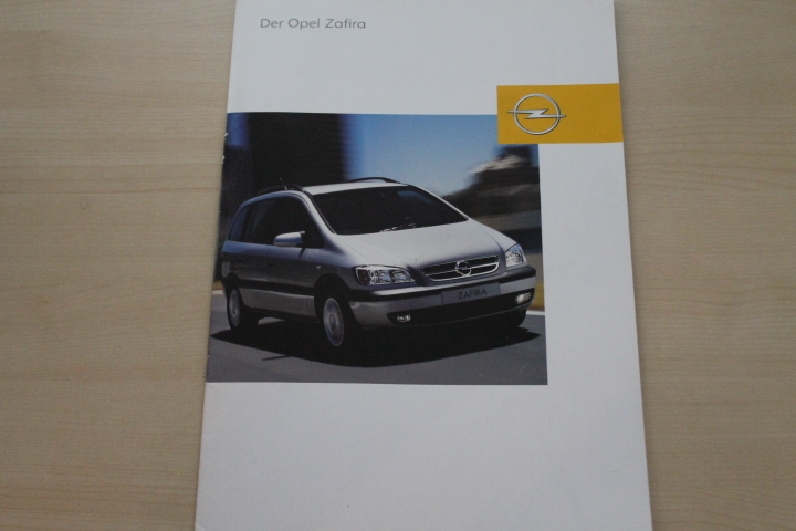 Opel Zafira Prospekt 03/2003