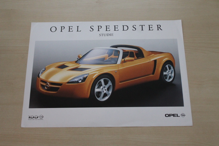 Opel Speedster - Studie - Prospekt 08/1999