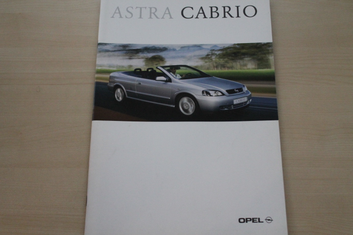 Opel Astra Cabrio Prospekt 10/2001