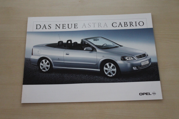 Opel Astra Cabrio Prospekt 12/2000