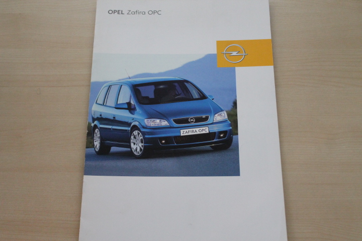 Opel Zafira OPC Prospekt 02/2002