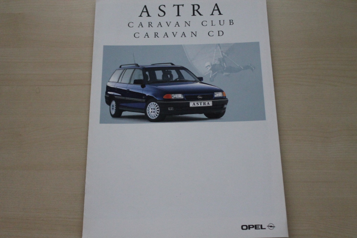 Opel Astra Caravan Club + CD Prospekt 08/1992
