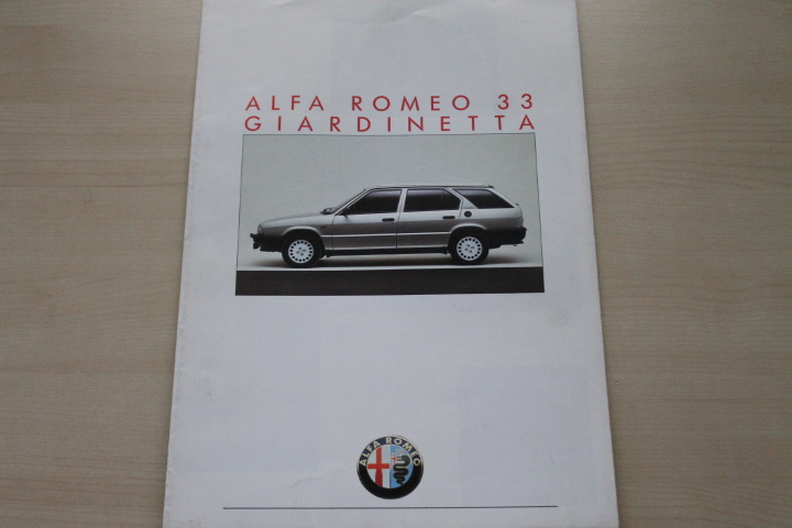 Alfa Romeo 33 Giardinetta 4x4 Prospekt 12/1986