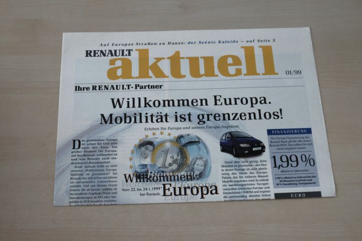 Renault Megane Scenic - aktuell - Prospekt 09/1999