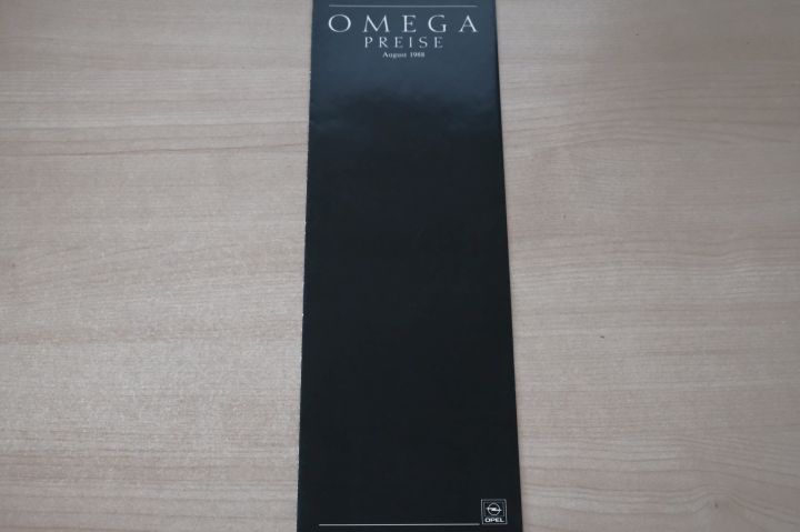 Opel Omega A - Preisliste & Extras - Prospekt 08/1988