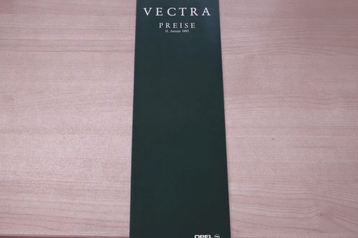 Opel Vectra A - Preisliste & Extras - Prospekt 01/1993