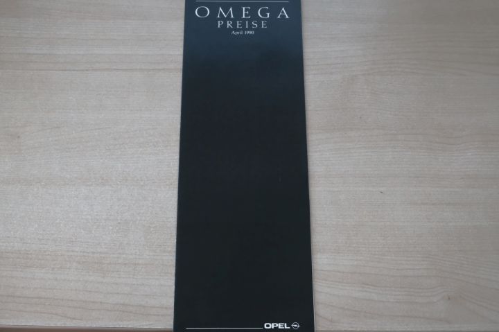 Opel Omega A - Preisliste & Extras - Prospekt 04/1990