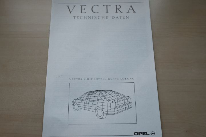 Opel Vectra A - technische Daten & Ausstattung - Prospekt 09/1989