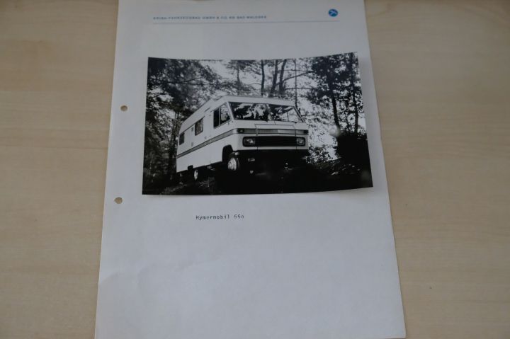 Hymer Reisemobil 660 Pressefoto 197?