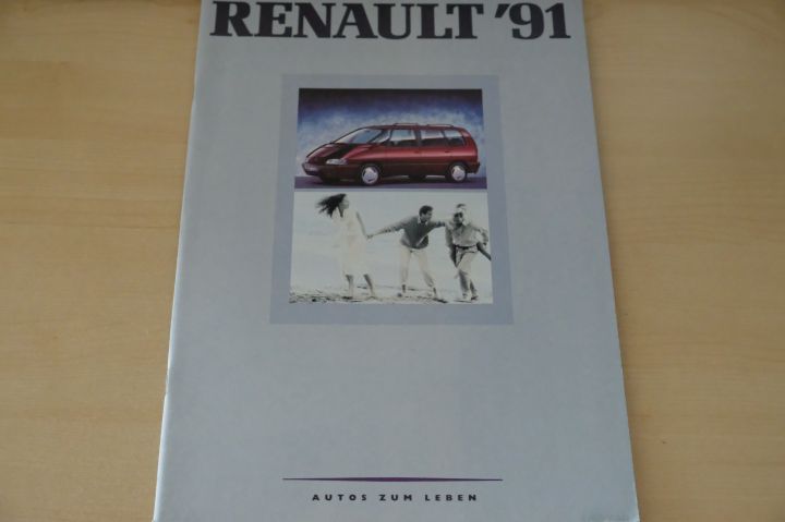 Renault R 19 16V Ph. I - Clio A - Alpine A 610 Turbo Prospekt 04/1991