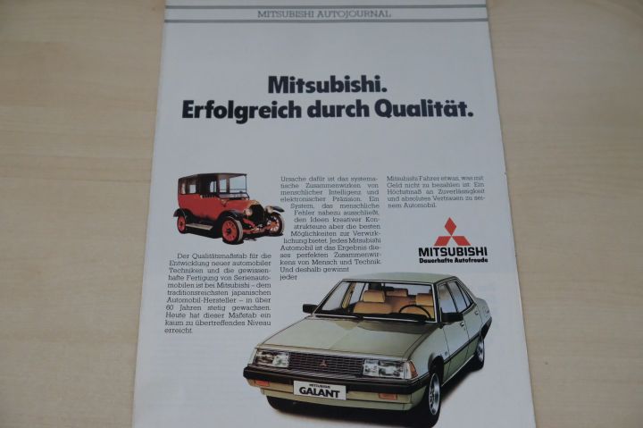 Mitsubishi Colt Lancer Galant Sapporo Prospekt 198?