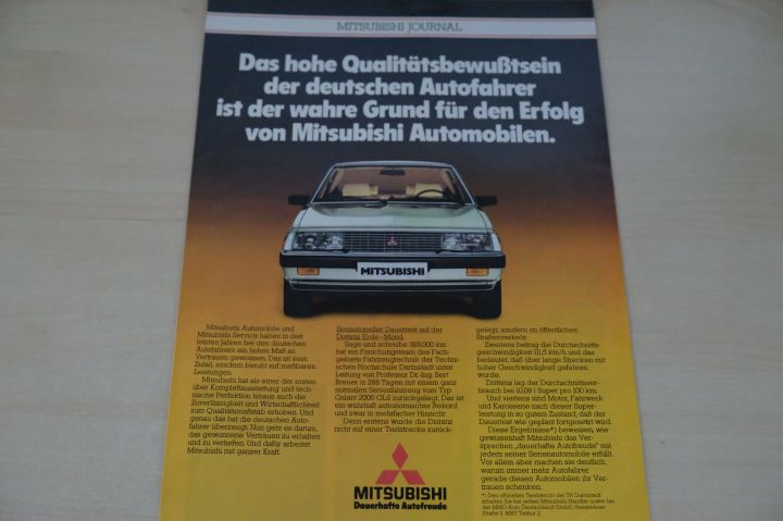 Mitsubishi Colt Lancer Galant Sapporo Prospekt 198?