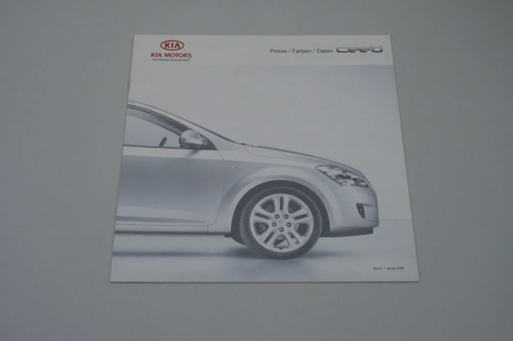 Kia Ceed - Preise & Extras & Farben - Prospekt 01/2008