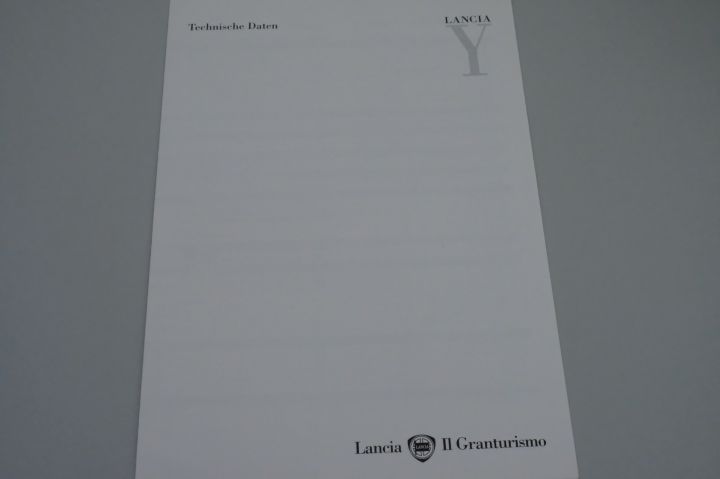 Lancia Ypsilon - technische Daten - Prospekt 04/1998