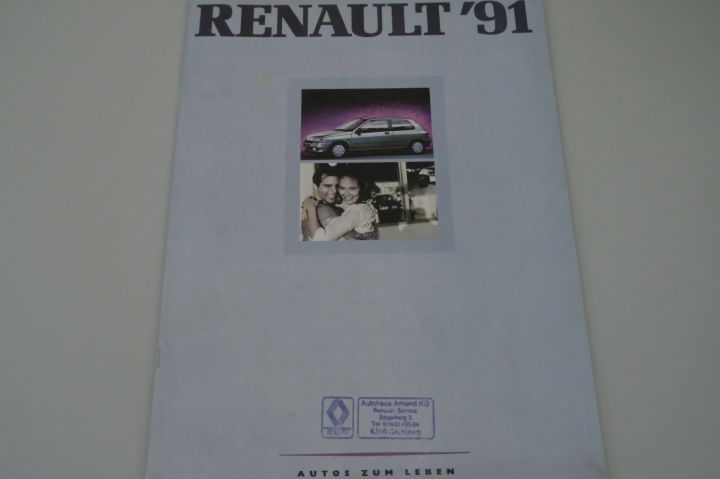 Renault R 19 16V Phase I - Renault R 5 Campus - Prospekt 01/1991
