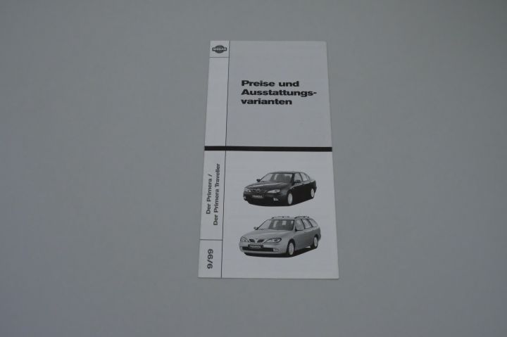 Nissan Primera + Traveller - Preisliste & Extras - Prospekt 09/1999