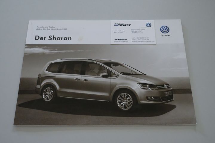 VW Sharan - Preisliste & Extras & Technik - Prospekt 10/2012