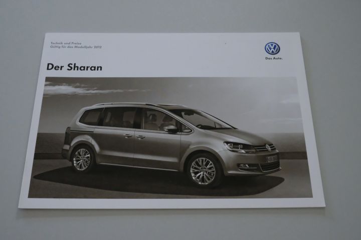 VW Sharan - Preisliste & Extras & Technik - Prospekt 01/2012