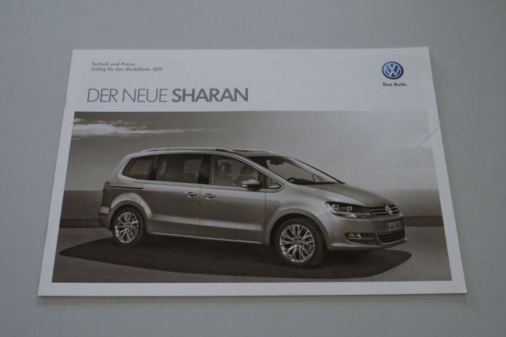 VW Sharan - Preisliste & Extras & Technik - Prospekt 08/2010