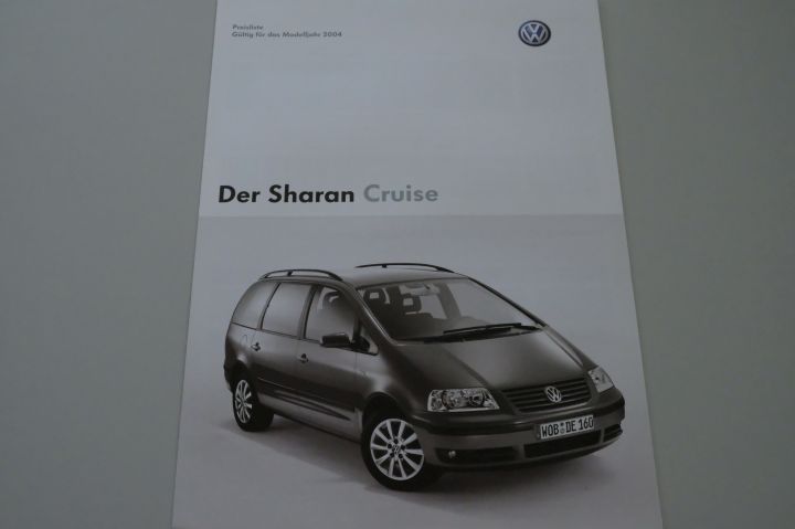 VW Sharan - Cruise - Preisliste & Extras - Prospekt 06/2003