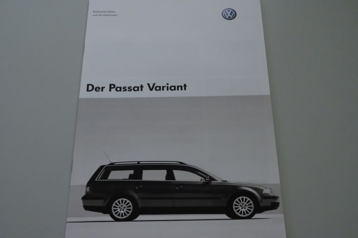 VW Passat Variant - technische Daten & Ausstattungen - Prospekt 10/2003