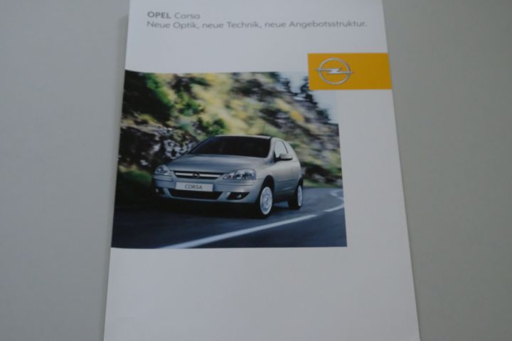 Opel Corsa C Prospekt 07/2003