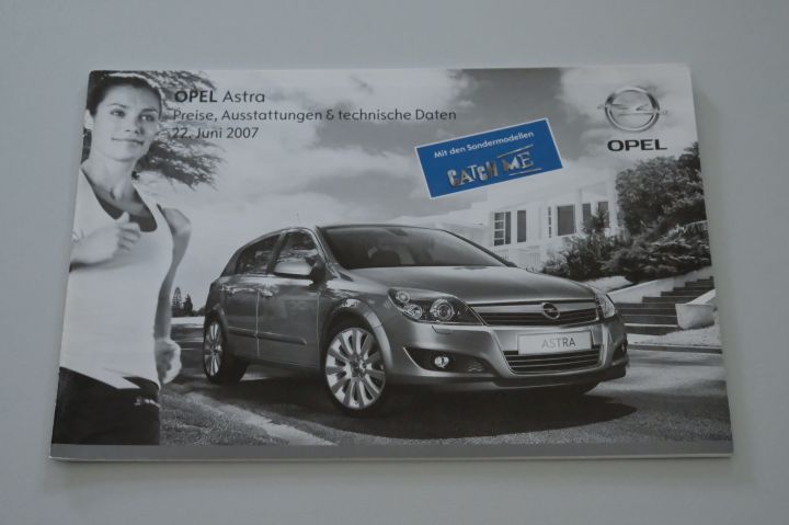 Opel Astra - Preisliste & Extras & tech. Daten - Prospekt 06/2007
