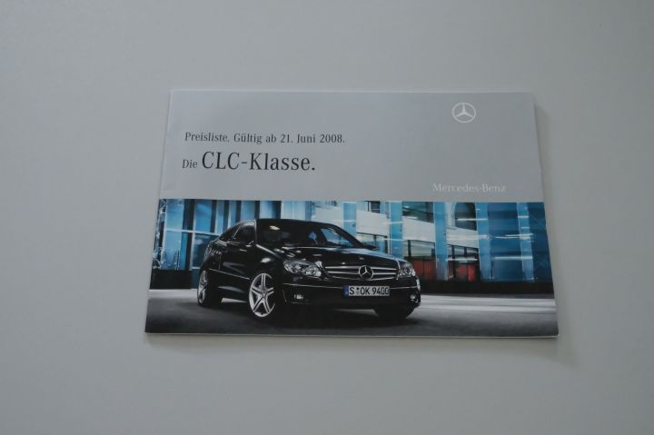 Mercedes CLC - Preisliste & Extras - Prospekt 06/2008