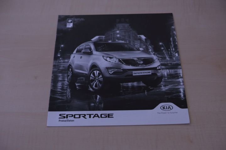 Kia Sportage - Technik & Preisliste & Extras - Prospekt 07/2013