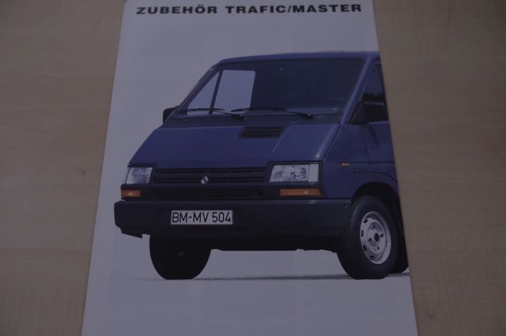 Renault Master + Trafic - Zubehör - Prospekt 05/1992