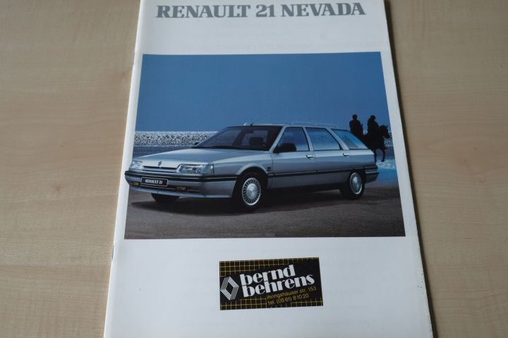 Renault R 21 Nevada Prospekt 08/1989