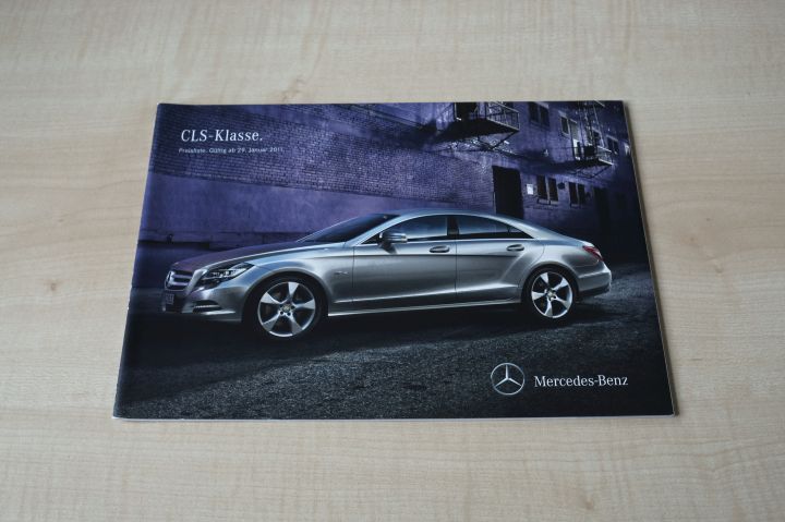 Mercedes CLS - Preisliste & Extras - Prospekt 01/2011
