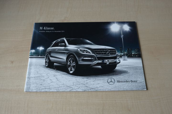 Mercedes M-Klasse - Preisliste & Extras - Prospekt 11/2011