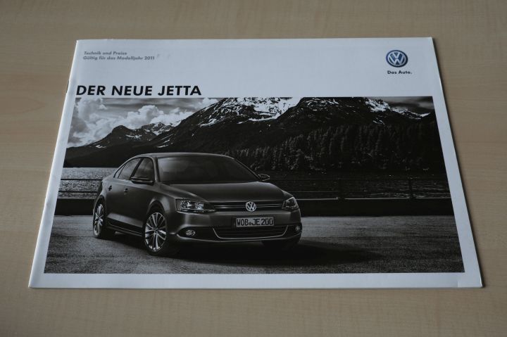 VW Jetta - Technik & Preisliste & Extras - Prospekt 11/2010