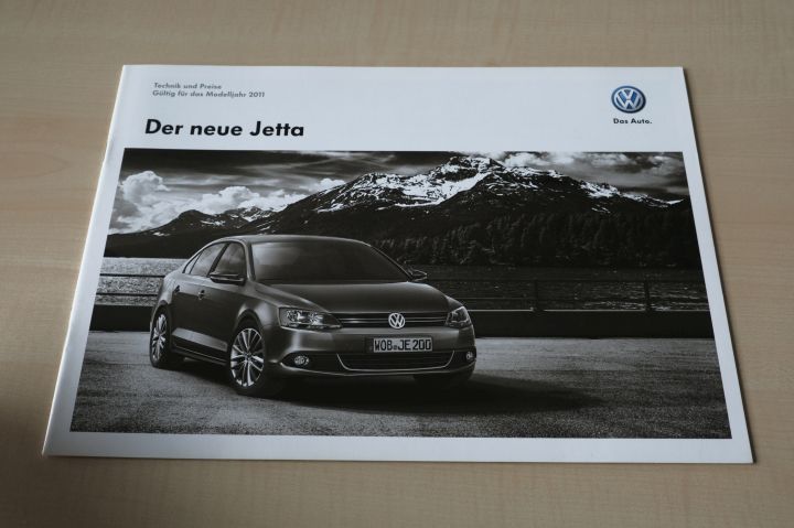 VW Jetta - Technik & Preisliste & Extras - Prospekt 12/2010