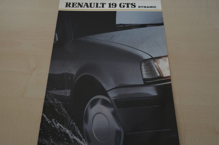 Renault R 19 GTS - Dynamic - Prospekt 03/1991