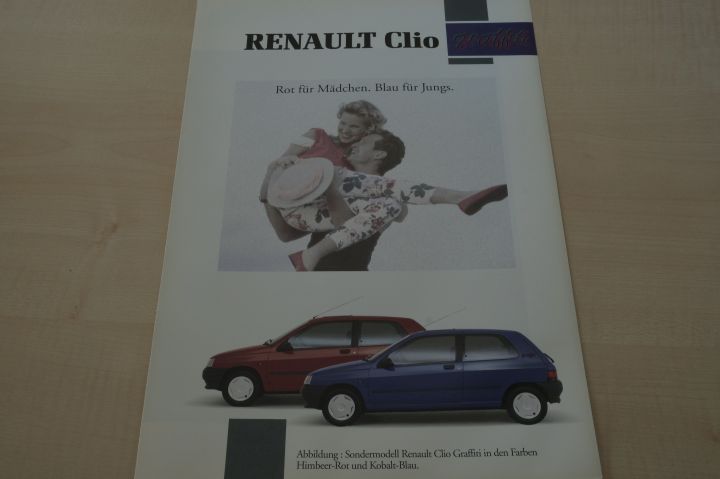 Renault Clio - Graffiti - Prospekt 01/1992