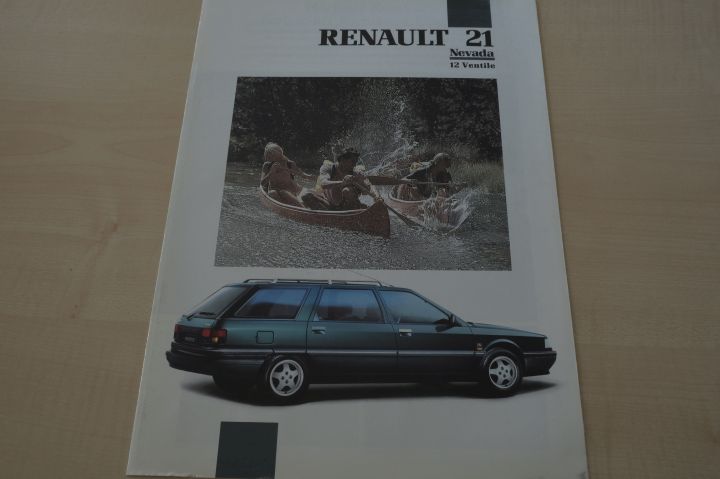 Renault R 21 Nevada 12V TXI Prospekt 08/1991