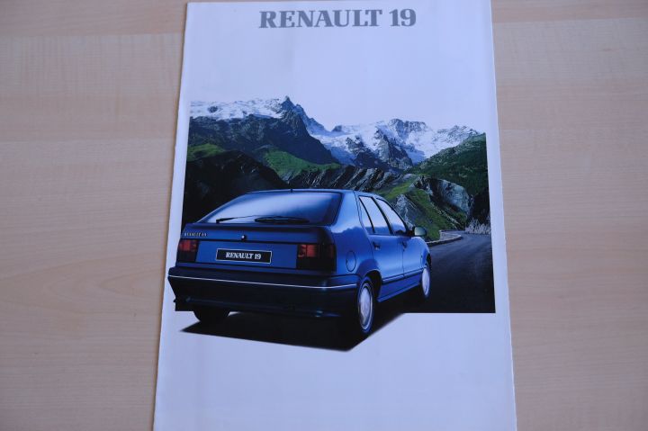 Renault R 19 Prospekt 07/1989