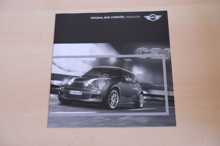 Mini Cooper S + Cooper + One - Zubehör - Preisliste - Prospekt 05/2004