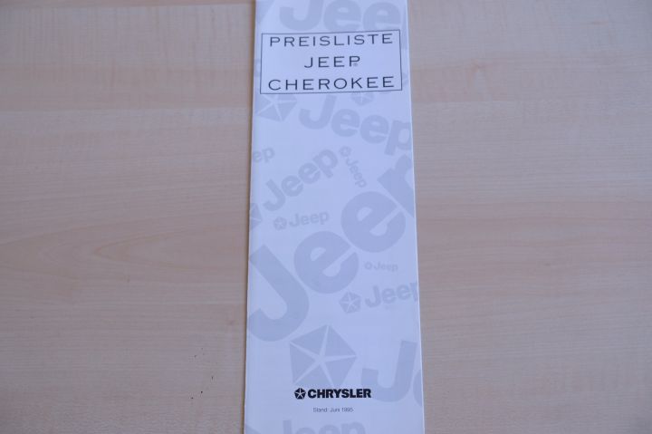Jeep Cherokee - Preisliste & Extras - Prospekt 06/1995